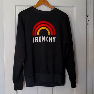 Mens fashion gray sweatshirt, size M